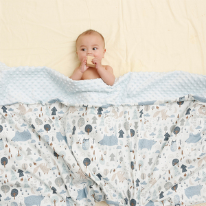 Meilleur cadeau de douche de bébé <span class=keywords><strong>Couverture</strong></span> sensorielle à imprimé animal mignon Garçons Filles Anniversaire Noël <span class=keywords><strong>Couverture</strong></span> de confort de sécurité <span class=keywords><strong>pour</strong></span> les tout-petits - Product Image 5