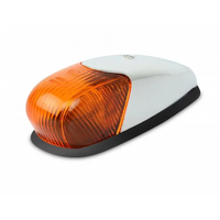 Feu de signalisation de toit de cabine étanche 12V/24V, chrome argenté, ambre, clair, pour camion, remorque, pick-up, lentille neuve