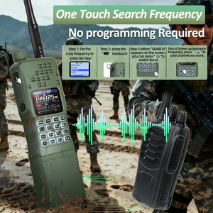 Baofeng AR-152 Pro GPS Walkie Talkie Radio Bidirezionale con Batteria da 12000mAh, Ricetrasmettitore Tattico a Lungo Raggio PRC-152 Multibanda - Product Image 4