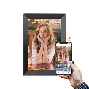 Artıları 10.1 inç Frameo App çok kullanıcı payı telefon Video fotoğraf dijital resim çerçevesi Wifi dokunmatik ekran bağlamak ucuz