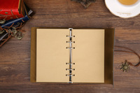 Carnet de notes A6 en cuir PU, rechargeable, avec gravure au laser, cadeau de promotion personnalisé