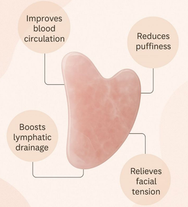 Herramientas de Masaje de Cristal Natural de Cuarzo Rosa para Lifting Facial Antienvejecimiento, Masajeador Facial Personalizado, Piedra de Jade Guasha - Product Image 2