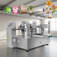 Machine de remplissage et d'emballage automatique pour sachets préformés à fermeture éclair verticale