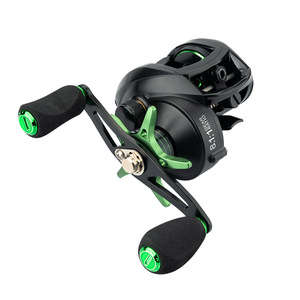 Moulinet de pêche à lancer 8.1:1 avec système de freinage magnétique, idéal pour la pêche en mer et sur la plage, pour droitiers - Product Image 1