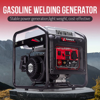 Générateur onduleur portable à essence 225cc 230V avec affichage numérique intelligent, machine à souder double usage
