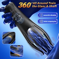Vibrator für Männer mit 10 Vibrationsmodi & 360°-Training °   Umwickelbares Sexspielzeug zur Stimulation der Eichel und Brustwarzen, Stroker-Maschine Sexspielzeuge