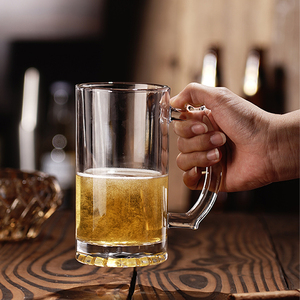 Verres à <span class=keywords><strong>bière</strong></span> modernes Vasos <span class=keywords><strong>1L</strong></span>, style allemand épaissi avec motif gaufré, personnalisables pour bar et hommes - Product Image 3