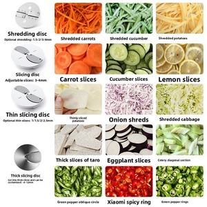 Coupe-légumes électrique commercial entièrement automatique pour pommes de terre, radis, oignons, pour découpe en dés, tranches, granulés et blocs, destiné aux usines de snacks - Product Image 2