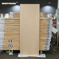 Porte intérieure en PVC et MDF avec placage simulé, style moderne et minimaliste, pour chambre, appartement, bureau, hôtel, hôpital (vente en gros)