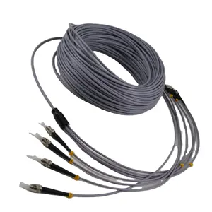 5.0mm רב מצב סיבים אופטי 4 ליבות ST/UPC נירוסטה צינור שריון תיקון כבל