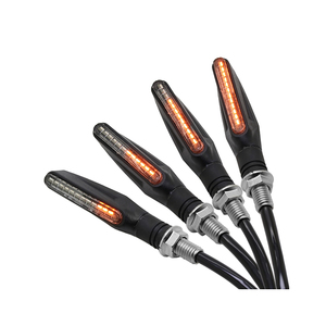 Intermitentes LED Universales Autodragons para Motocicleta, con Flujo de Agua y Destello, Flexibles, Dinámicos, Luz Amarilla - Product Image 2