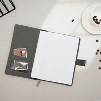 Carnet de notes académique A5 à couverture rigide personnalisé Journal secret pour les cadres à utiliser au bureau Fil à coudre à couverture en tissu Serrure à code imprimée