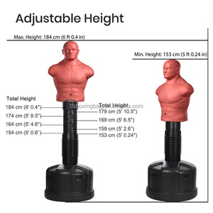 Mannequin <span class=keywords><strong>de</strong></span> boxe moyen <span class=keywords><strong>pas</strong></span> <span class=keywords><strong>cher</strong></span>, Bob Karate, mannequin autoportant, équipement d'entraînement durable pour la salle <span class=keywords><strong>de</strong></span> sport à domicile, fitness, arts martiaux, pratique du Muay Thai - Product Image 2