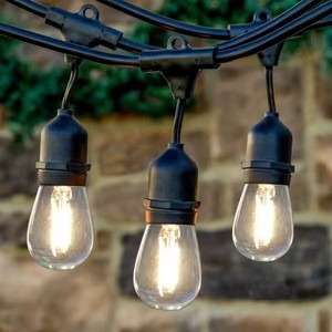 Proveedor E27 48ft S14 A60 20m 100M Festoon Light Solar Holiday Garden Patio Cafe Decorativo Impermeable Outdoor LED <span class=keywords><strong>String</strong></span> Light - Product Image 3