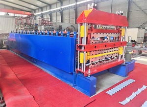 PPGI Toit en tôle avec Offre Spéciale de haute qualité Rouleau de presse à carreaux en acier polyvalent à trois couches formant la machine - Product Image 6