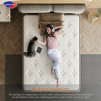 Matelas en boîte à ressorts Bonnell roulés en gros, tailles simple, queen, king, matelas à ressorts ensachés en gel, support OEM personnalisé