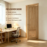 Porte en bois de sapin naturel écologique, sur mesure, résistante à l'humidité, pour buanderie intérieure