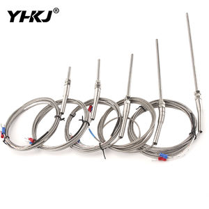 مستشعر حرارة من نوع YHKJ مع سلك استشعار حراري من نوع <span class=keywords><strong>PT100</strong></span> وسلك معدني محمي من النوع K - Product Image 1