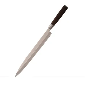 1.4116 Steel Blade 12 inch Chef Slicing knifes Fish Filet Knife With Rose Wood Handle