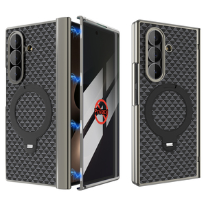 เคสโทรศัพท์ Sharp Shadow Series ชุบเคลือบ PC สำหรับ Samsung Galaxy Z Fold 6 7 8 Flip 6 7 8 พร้อมวงแหวนแม่เหล็ก ป้องกันแรงกระแทก - Product Image 5