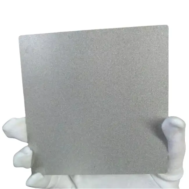 Massieve Filter Titanium Gesinterde Plaat Poreuze Poederfilter Plaat Gr2 Zuiver Titanium Voor Waterbehandeling Ozon Beluchting