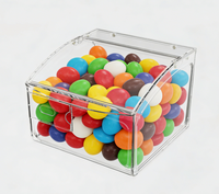 ECOBOX Conteneur Alimentaire en Vrac pour Fruits Secs, Dattes, Céréales, Biscuits, Épices, Noix de Pistache, Boîtes Alimentaires en Plastique, Bac à Bonbons Gélifiés pour Magasin