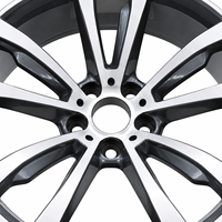 Vente chaude usine – Jantes en alliage moulé noir brillant AL 20 pouces 5x120 pour voitures de tourisme, ajustement précis pour modèles BMW populaires