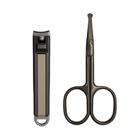 Ensemble de manucure et pédicure de luxe en acier inoxydable, boîte de beauté tendance