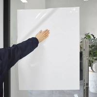Tableau blanc statique auto-adhésif double face pour notes, effaçable, à adhérence électrostatique
