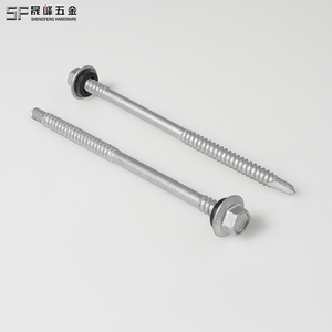 DIN 7504 thép carbon Khoan Hex đầu tự khai thác tự khoan lợp vít với máy giặt EPDM cho thung lũng sửa chữa - Product Image 4