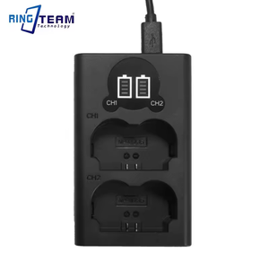 Cargador dual USB LED de batería NP W235 para cámara <span class=keywords><strong>Fuji</strong></span> XT4, 2 unidades, 1 unidad - Product Image 2