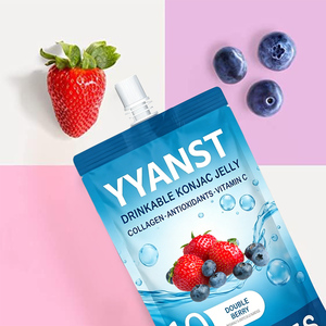 Complément de collagène multivitaminé sans sucre, compatible Keto, saveur double baie, marque privée, gelée de konjac, prix usine - Product Image 2