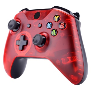 Custom Extremerate Repair Parts <b>Gamepad</b> Accessories DIY Clear Red Top Front Housing Shell Case for Xbox One S Slim Controller - Product Image 5