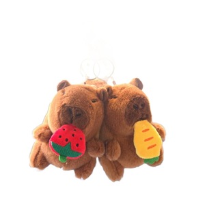 Llaveros de peluche de <span class=keywords><strong>capibara</strong></span>, juguetes de animales de peluche de material suave y reconfortante, colgantes de dibujos animados, adornos de muñecas lindas, venta al por mayor - Product Image 6