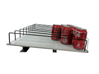 Étagère à boissons métallique robuste sur mesure, rayonnage à gravité pour supermarché, poussoir de boissons, organisateur de bouteilles pour réfrigérateur