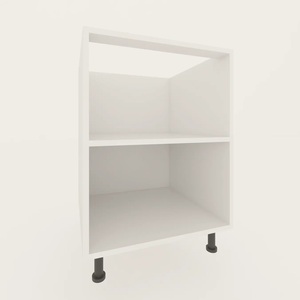 Gabinetes de cocina estilo americano moderno modular MFD tablero de partículas en caja estilo coctelera color madera blanca muebles de cocina - Product Image 2