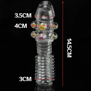 Anneau pénien texturé à picots réutilisable pour retardement de l'éjaculation, extension de plaisir, aide contre l'impuissance, produit sexuel pour hommes - Product Image 6