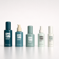 Ensemble d'emballages personnalisés et durables pour flacons de lotion à pompe et vaporisateurs à fine brume brillants de 75 ml, 100 ml, 200 ml pour crèmes visage et soins de la peau