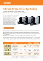 Cartucho de Tinta de Secado Rápido de Grado Alimenticio DOCOD, Repuestos para Impresora de Inyección de Tinta Manual TIJ para Codificación de Fecha de Caducidad en Cáscaras de Huevo