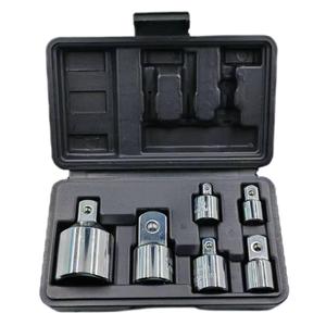 6 pièces 3/4 "1/2" 3/8 "1/4" clé à cliquet carrée en acier chromé douille réparation d'impact entraînement cannelure ensemble d'outils adaptateur ensemble CR-V - Product Image 2