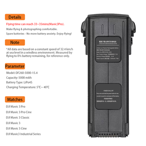Batería de repuesto para Dron Hardcase de tiempo de vuelo largo Batería de iones de litio de 5000mAh en stock para DJI Mavic - Product Image 6