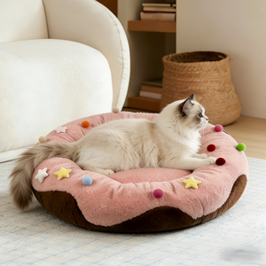 เตียงนอนสัตว์เลี้ยงเพโตเปีย รุ่นใหม่ สีสันสดใส รูปดาว ลายวงกลม อุ่นสบายสำหรับฤดูหนาว ซักล้างได้ สำหรับแมวและสุนัข - Product Image 3