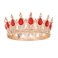 Couronnes et diadèmes en cristal pour cheveux, accessoires pour filles et femmes, décorations de gâteau, fleurs pour mariage, anniversaire, fête prénatale - Vente en gros