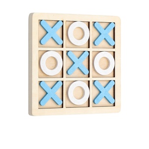 Juego Interactivo de Tres en Raya de Madera, Juego de Mesa Educativo de Estrategia y Lógica para Niños Preescolares - Product Image 1