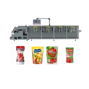 Automatic fruit orange juice doypack standup pouch packing machine liquid plastic bag filling sealing packaging machine