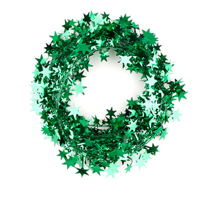 Christmas Decoration Christmas Tree Decoration Pentagram 7.5m Star String Ribbons Wool Sliver Hanging Decoration String - Product Image 3