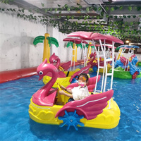 Swan Paddle Boat HDPE lumière LED piscine électrique louer enfants pare-chocs bateau parc adulte Fitness contrôle manuel système de paie temps ordinateur