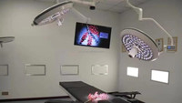 Haute qualité double bras plafond médical lampe sans ombre chirurgie lampe d'opération Ot lumière avec écran d'affichage de caméra