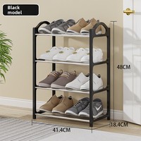 Petit porte-chaussures en métal peu encombrant, montage simple, rangement domestique pour salon et dortoirs, pour étagères et supports à chaussures