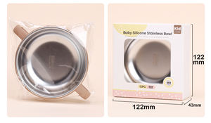 Copo de Treinamento para Bebês em Silicone Livre de BPA com Canudo, Copo de Bebida em Aço Inoxidável 304 com Dupla Parede e Dois Cabos - Product Image 6